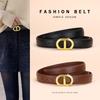 Women'S Belt Women'S Decorative Jeans With Cowhide Leather Belt Women'S High-End Lines
