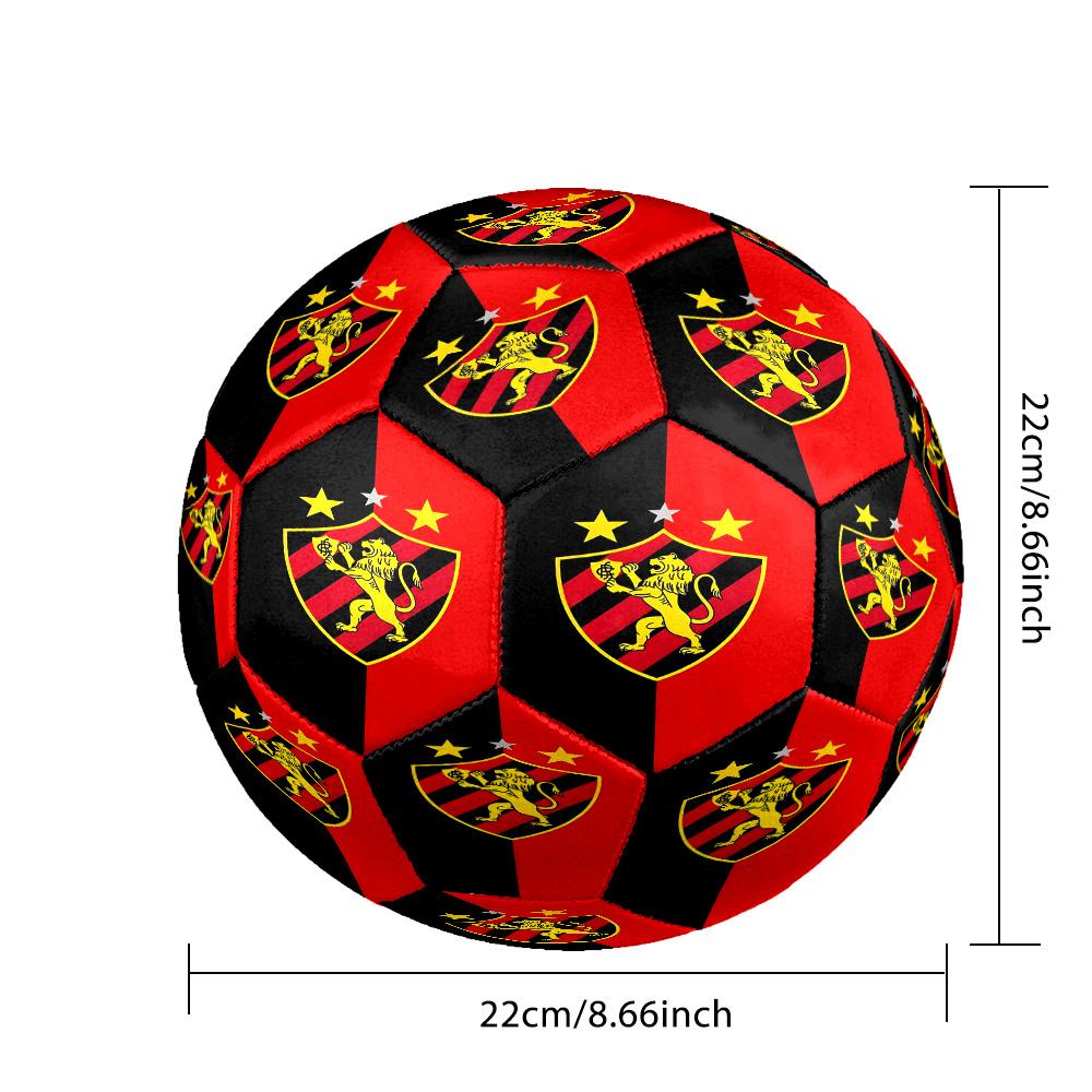 Sport Club Football Crest Printed Size 5 Soccer Balls, High-Quality, Anti-Slip, Protective Football, A Unique Gift , Birthdays, Christmas Gifts