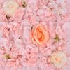 33x33cm Panel Simulation Flower Wall Pink Silk Artificial Flower Backdrop  Wedding Decor
