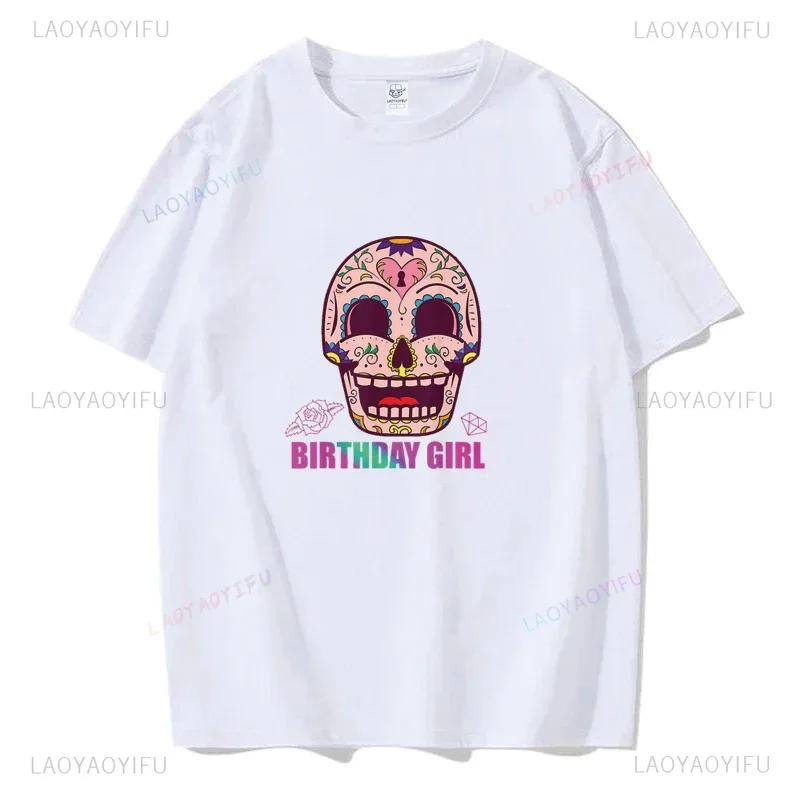 Мексиканский День мёртвых ''DÍA DE LOS MUERTOS'' Футболка с принтом Мужская графическая футболка Повседневные удобные футболки на лето Женская одежда