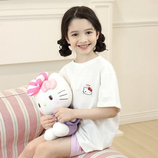 Футболка с коротким рукавом Hello Kitty Point от Premier Farm Children's Sanrio, популярный персонаж в Корее