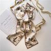 Silk Ribbon Scarf Satin Headkerchief Luxury Long Hair Hand Design Fashion Print Wrist Foulard Bandana Neck Tie Scarves 