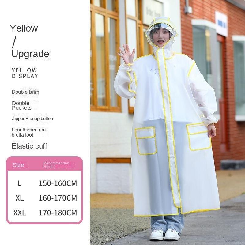 Новые плащи для мужчин и женщин, утолщенные от дождя, длинные, для взрослых, для езды на велосипеде, для пеших прогулок, для электромобилей, дождевик-пончо