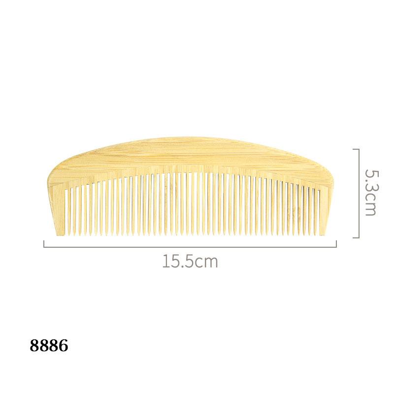 Деревянная расческа Бамбуковая расческа Антистатическая бамбуковая ароматная расческа Бамбуковая строчка Парикмахерская расческа с широкими зубьями