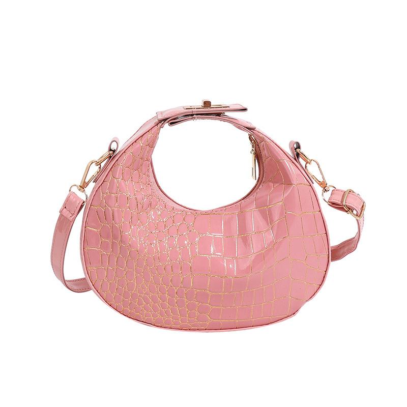 Популярная женская сумка через плечо с узором из камня 2024 года, новая модная простая весенняя сумочка с цепочкой большой емкости