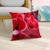 Цветная квадратная наволочка из полиэстера с цветком орхидеи из персиковой кожи, наволочка на скрытой молнии, 45x45 см, домашний декор для гостиной