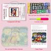 DL-YTG Latch Hook Kits Rug Snowman Crochet Yarn Cushion Colour Pre-Printed Canvas Cover Rug Needlework DIY Hook and Latch Kit Christmas Home