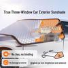Зонт-шторка от солнца для лобового стекла автомобиля: Всесезонный теплоизоляционный и снегозащитный чехол