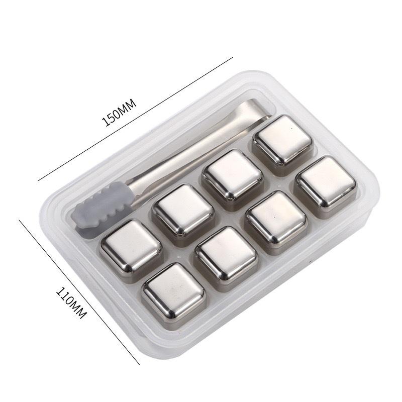 304 Stainless Steel Ice Cubes Food Grade Frozen Ice Tartar Set Drink Beer Whiskey Ice Cubes Metal Ice Cubes