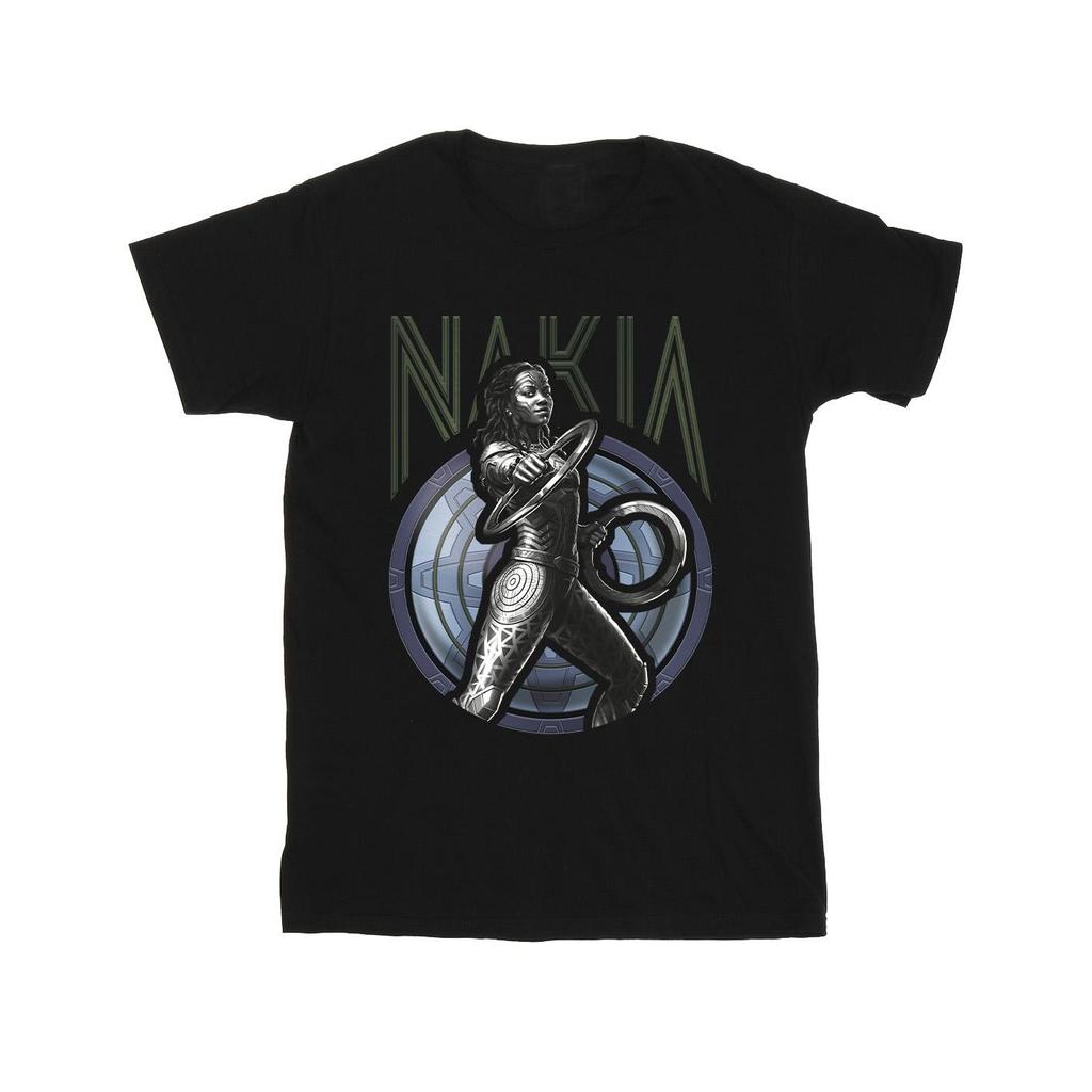 Marvel Mens Wakanda Forever Nakia Shield T-Shirt