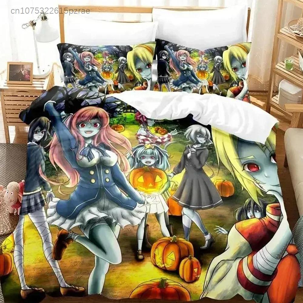 Постельное белье Zombie Land Saga Односпальное Двуспальное Полный Размер Queen King Размер Комплект Постельного Белья для Взрослых Детей Спальня Комплекты Пододеяльников 3D Печать Комплекты Простыней