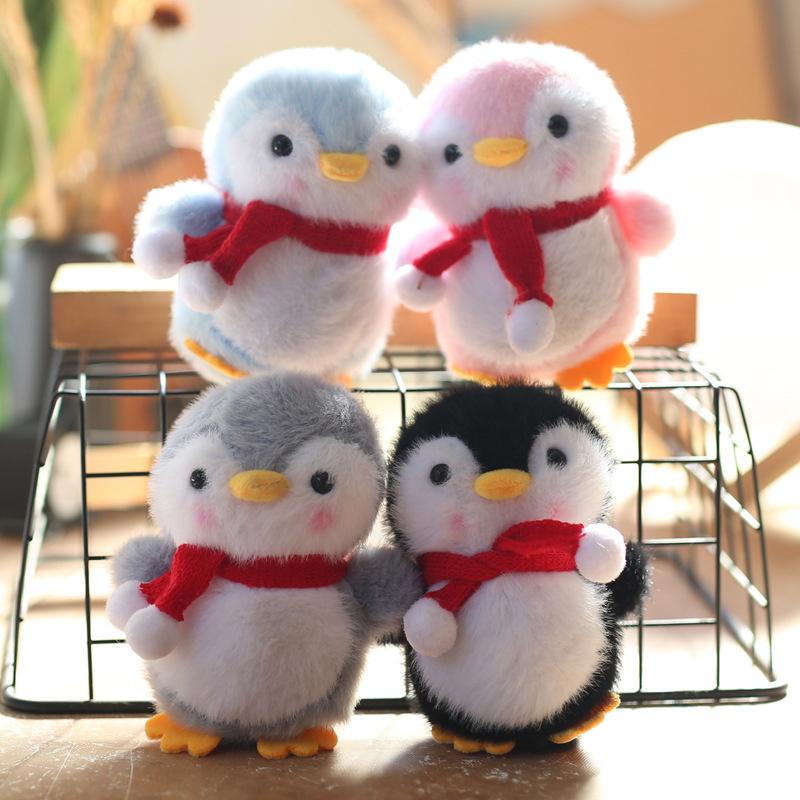 Милый мультяшный пингвин плюшевая кукла рюкзак подвесные украшения сумка брелок кулон девичья милая мягкая игрушка тряпичная кукла детский подарок на день рождения