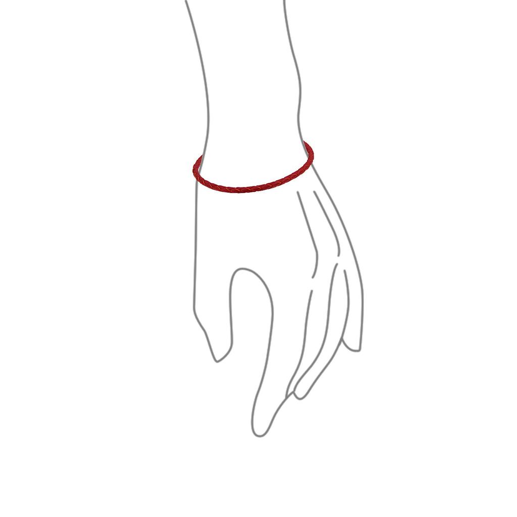 Красный плетеный браслет из натуральной кожи с подвесками для начинающих, европейский браслет с бусинами для женщин, застежка-бочка из стерлингового серебра .925