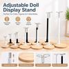 Wooden Base Doll Display Stand Adjustable Height Figure Display Stand Doll Stand for Fashion Dolls