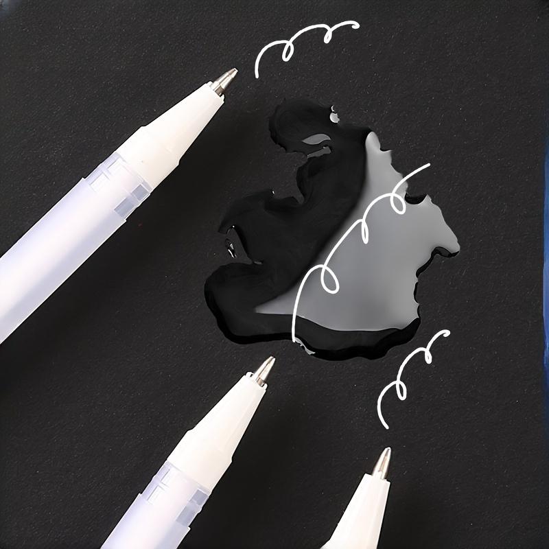10 шт. Белые маркеры и гелевые ручки - Идеально для художников и рисовальщиков комиксов Ручные цветные ручки, ручки для художественного рисования, DIY