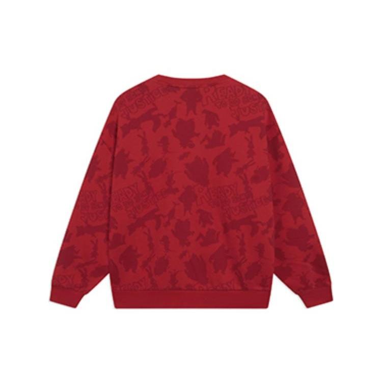 Li-Ning x Disney Zootopia All-Over Print Sweatshirt 'Red' Men's AWDT537-1