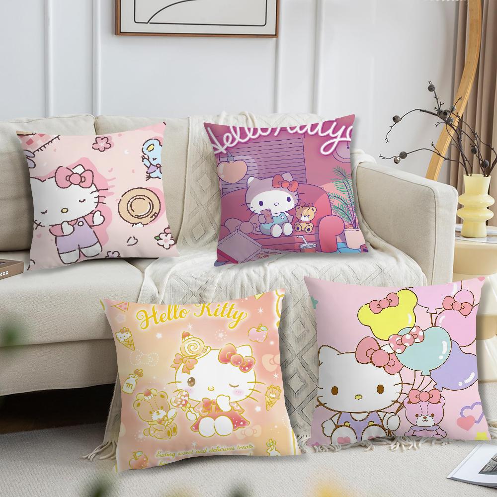 Cartoon Anime HHello Kitty cushion cover For Pillow Printing Sofa Decoration Home Car Room Coffee Shop Office Nordic Simplicity