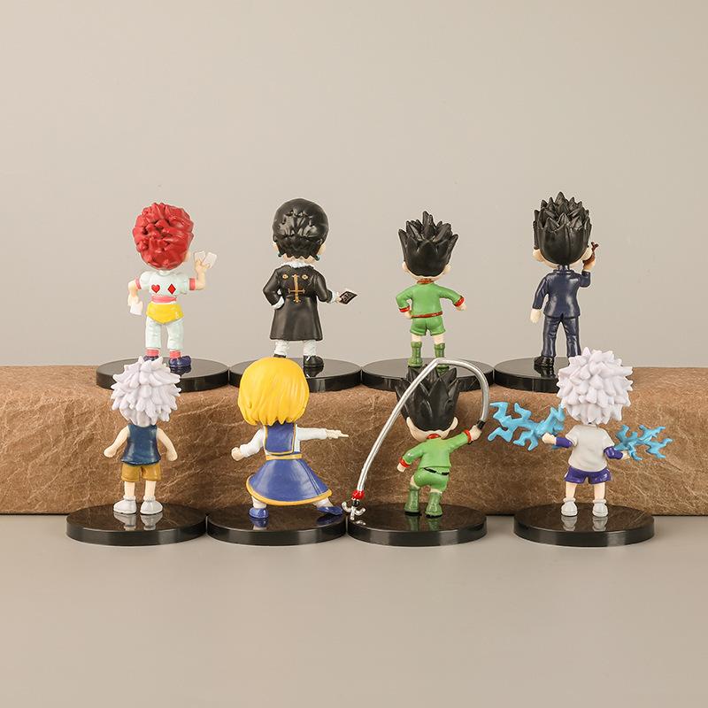 8 Стилей Hunter×Hunter Мультяшная Фигурка Кукла Killua Zoldyck Gon Hisoka Коллекция Украшение для Машины Модель Игрушка Кукла Подарок
