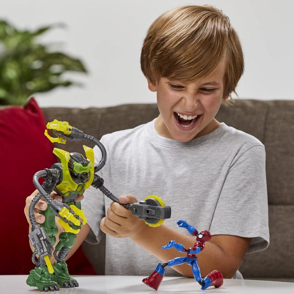 Marvel Spider Man Bend And Flex Spider Man Vs Ock Bot -