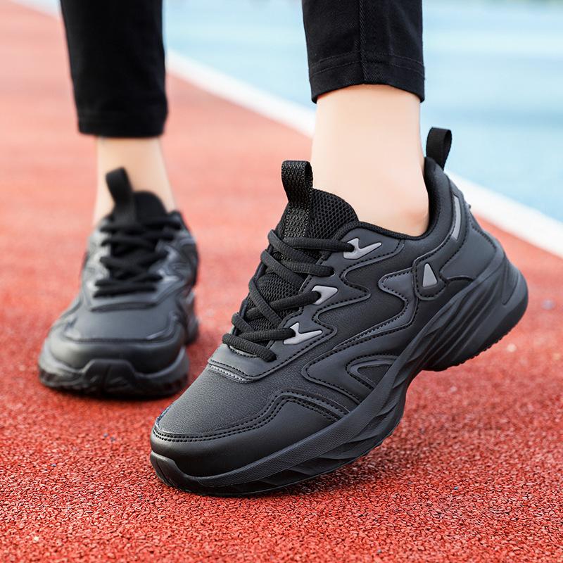 Женская обувь осенняя спортивная обувь женская кожаная водонепроницаемая весенне-осенняя беговая обувь легкая с мягкой подошвой для студентов и пап