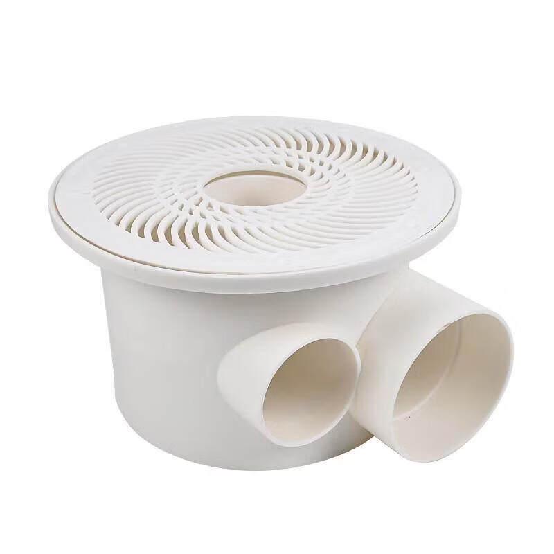 Aquaculture Pond Bottom Drain with Dual Outlets