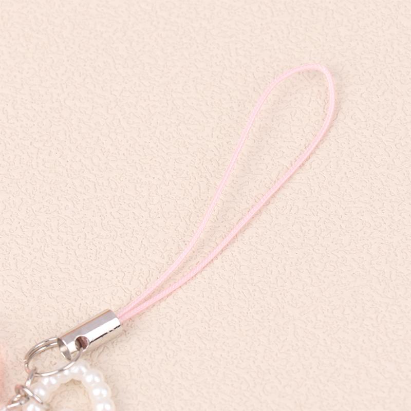 Sweet Pink Bowknot Heart Phone Chains For Girl Cute Flower Star Phone Strap Y2k Mobile Phone Lanyards Keychain