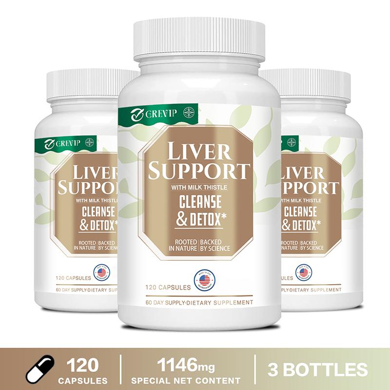 GREVIP Milk Thistle and Dandelion Root Extract Supplement