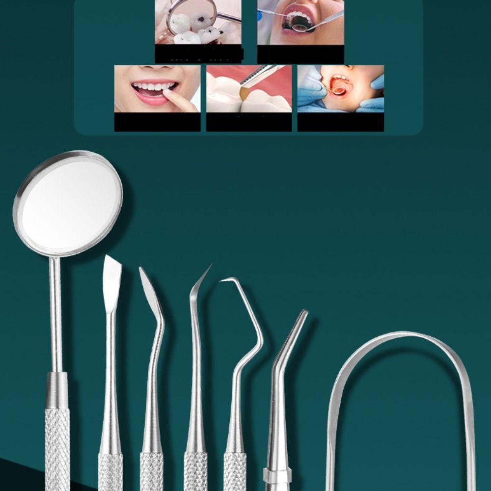 Mouth Mirror Teeth Cleaning Tools Oral Care Dental Hygiene Kit Instrument Plaque Remover  Dentist
