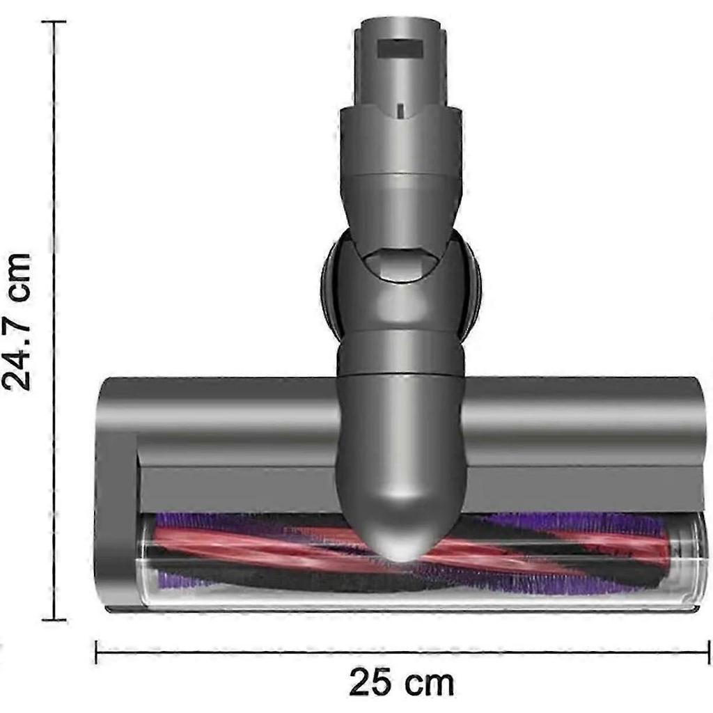 Turbine Brush for Dyson V6 DC58 DC59 DC62 DC72 SV04 SV06 SV09, High Torque Motor Brush, Electric Direct Drive Vacuum Head