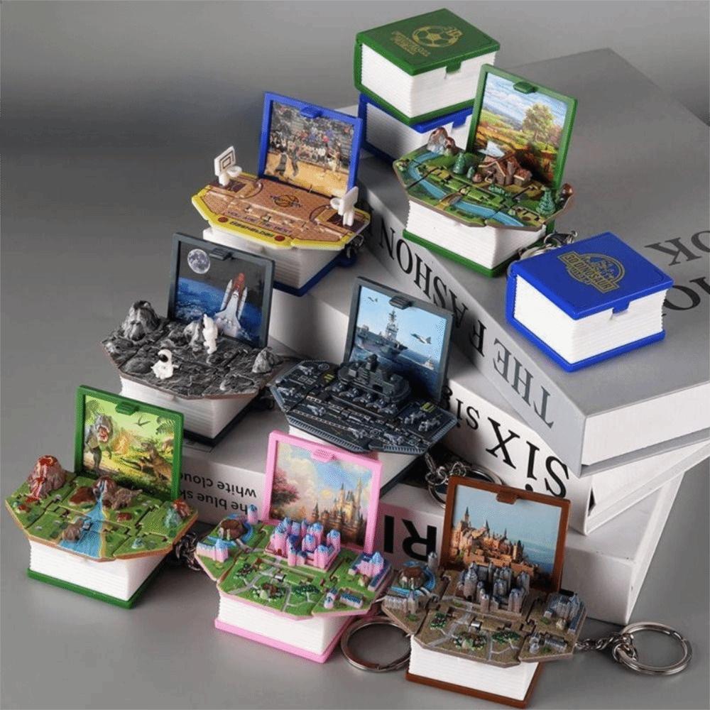 3D складная складная книжка Брелок Компактный Легкий Снятие тревоги и стресса Брелок Рождественский подарок