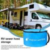 Водонепроницаемая сумка для хранения канализационного шланга для RV, держатель с двойной молнией для инструментов для отходов, органайзер-мешок для кемпинга, септика, электрических шнуров