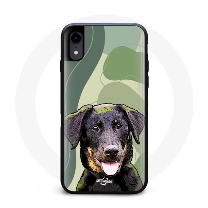 Coque Iphone X - MANIACASE - Souple - Noir - Motif: Vulnerable native breeds - Mixte