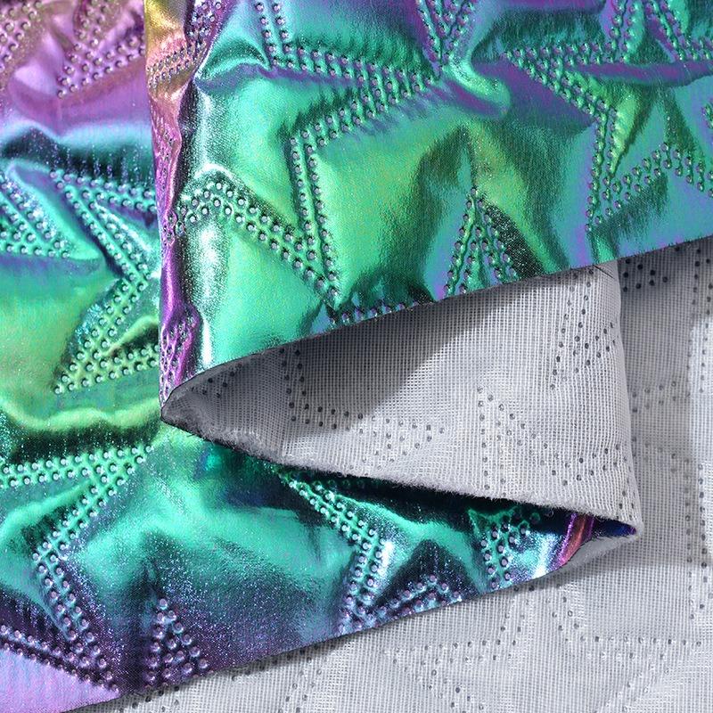 20/50/100см*145см Ткань подкладка из хлопка с ультразвуковой эмбоссировкой «Волшебный цвет», стеганая ткань из ПУ кожи для шитья своими руками, багажная сумка