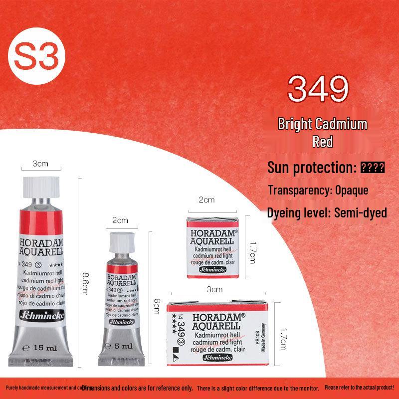 Schmincke Professional Watercolor Paint, Purple Red, 15ml, Artist Grade, Series 1 Tube