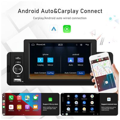 5-дюймовый HD беспроводной CarPlay 1Din видео мультимедиа MP5 плеер сенсорный экран стерео радио автомобильное радио автомобиль BT/FM/USB/AUX