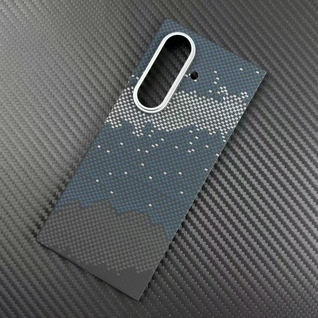 Suitable for Samsung Zfold7 Kevlar Mobile Phone Case Thin Samsung Zfold7 Central Shaft Magnetic Hinge Protection Case