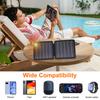 10W Folding Solar Panel Charger Bag IP65 Waterproof Portable Solar Charger USB and Type-C Dual