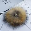 2pcs Cap Accessories Faux Fox Fur PomPom With Buckle DIY Ball Hat Ball Pom Pom Hairball Multicolor