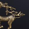 Get Rich All the Way Handicrafts Sculpture, Pure Copper Deer Ornament, Solid Brass Sika Deer Elk Trinket