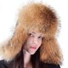 Fox Hair Lei Feng Hat Women Raccoon Hair Women Winter Middle-aged and Elderly Warm Fur Leather Blizzard Cotton Hat Winter
