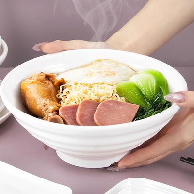 Меламиновая миска для лапши, бытовая пластиковая посуда, ресторанная коммерческая миска для рамена, салата, утолщенная, нелегко ломающаяся, суповые миски