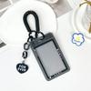 Прозрачный акриловый держатель для фотокарточек Чехол для карт Конфетный цвет Держатель для удостоверения личности и проездного Билета Защитный рукав для фотографий Держатель для значков Канцелярские товары