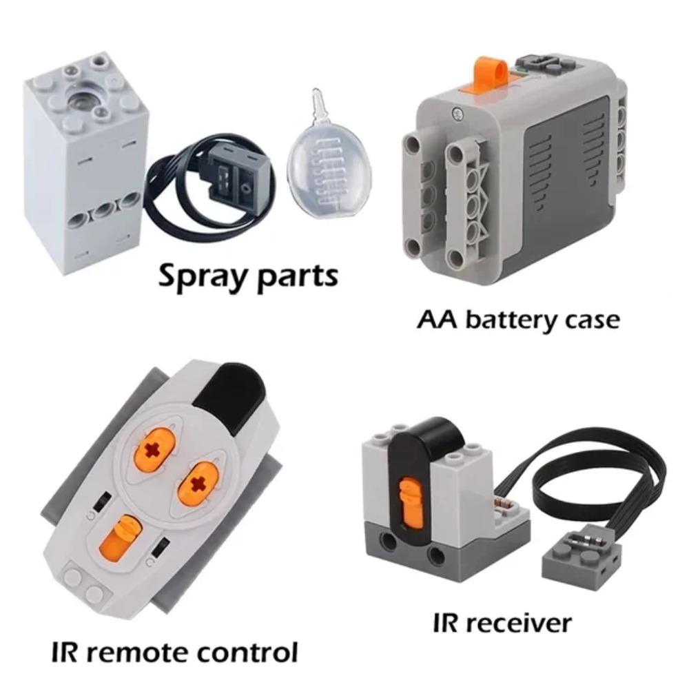 Конструктор DIY Технический Мотор Распылитель Электрический Выхлоп Модифицированный Мотор Для Высокотехнологичного Поезда Автомобиля Детали Совместимые с Legoed