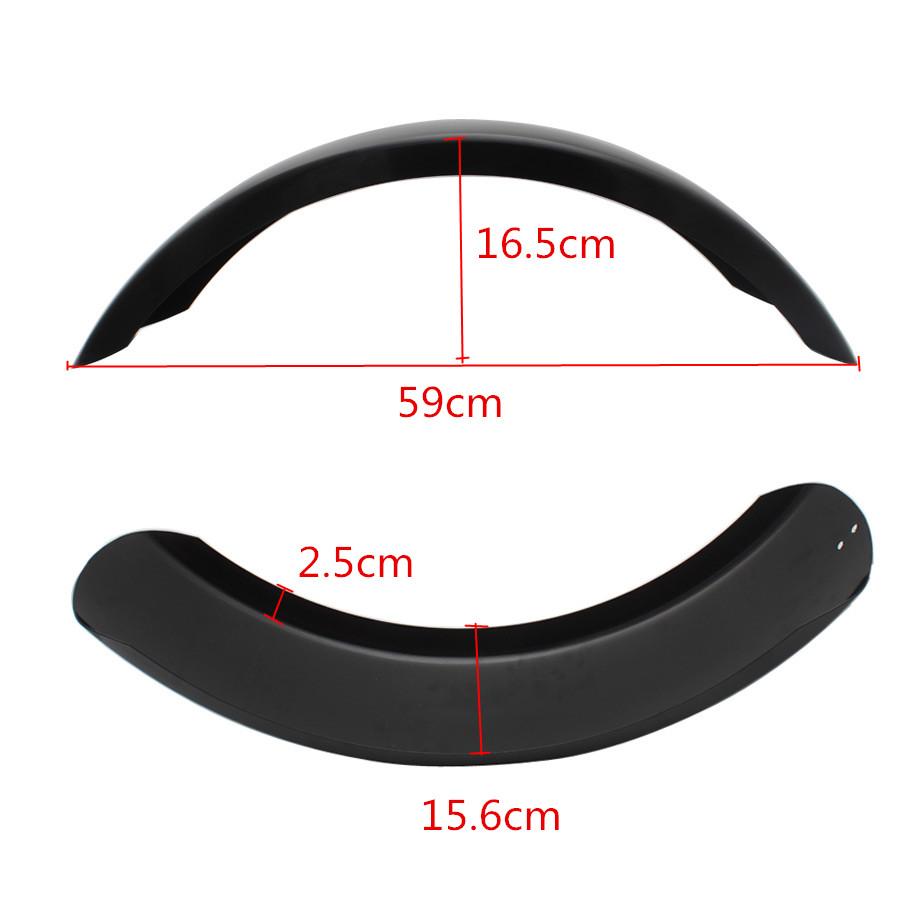 Black Steel 59cm Long Version Motor Rear Fender Cover MudGuard Flaps Splash Universal for Harley Bobber Yamaha Honda VTX XVS DS