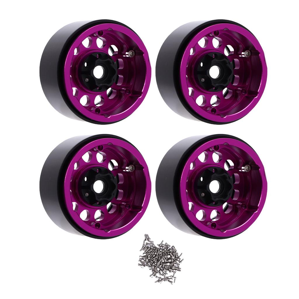 4pcs 1.9 Inch RC Wheel Hub RC Accessories Aluminum Alloy Wheel Hub for 1/10 RC Crawler Car