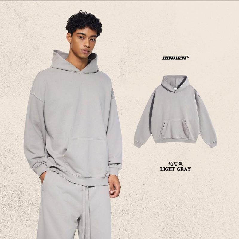 Mens Womens Thick Fleece-Lined Hoodie Jogger Set 430g Cotton Blend Oversized Streetwear Winter Outfit