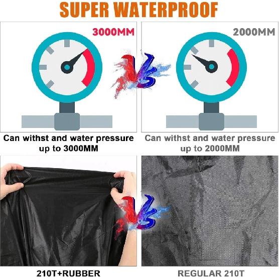 1 Set Car Cover Waterproof All Weather Compatible For VW BUS T1 T2 T3 1950-1992 With Door Zipper Windproof With Storage Bag