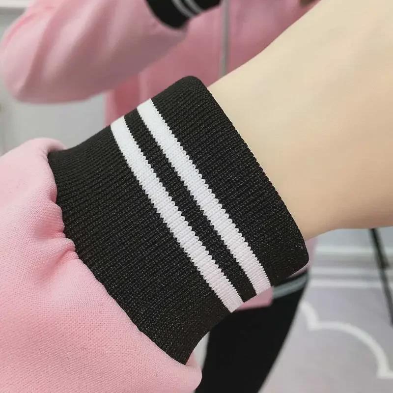 Женская бейсбольная куртка свободного кроя на весну и осень 2025 года — короткая, корейский стиль, доступны размеры Plus