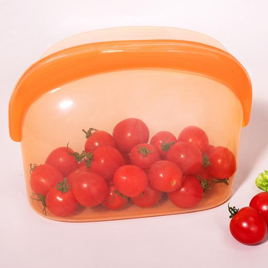 1000/1500мл Силиконовый пакет для хранения свежих продуктов с зажимом-клипсой, из пищевого силикона, безопасный для посудомоечной машины, микроволновой печи, контейнер для продуктов