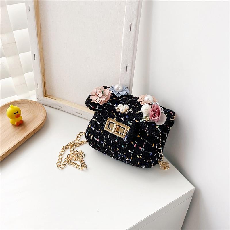 Adorable Girls' Crossbody Bag For Fall And Winter With Cute Rabbit And Floral Design